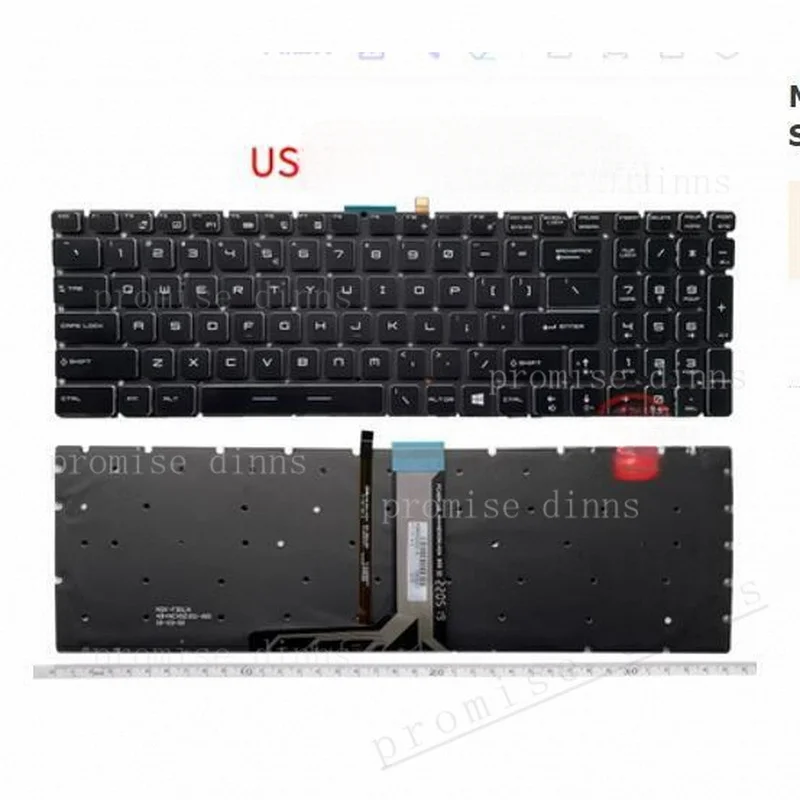 Клавиатура M US с подсветкой для MSI GT62VR GE62VR GS60 GL60 GP62 WS60 WS70 CR72 GV62