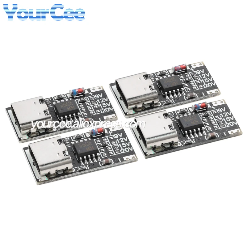 Picture 3: 10pcs/1pc PD/QC CTP9 multi-protocol decoy fast charging charger boost Step Up module 9V 12V 15V 20V adjustable TYPE-C USB