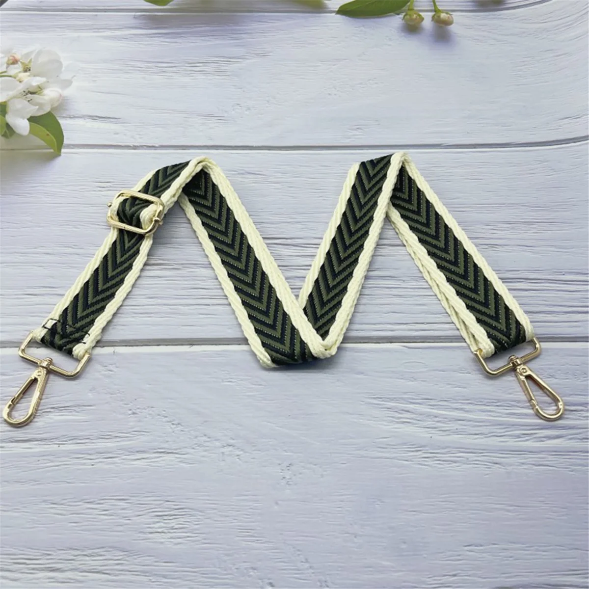 ABQR Sangle de sac réglable - Sangle à bandoulière de remplacement de style guitare pour femmes Sangle de sac à main-02