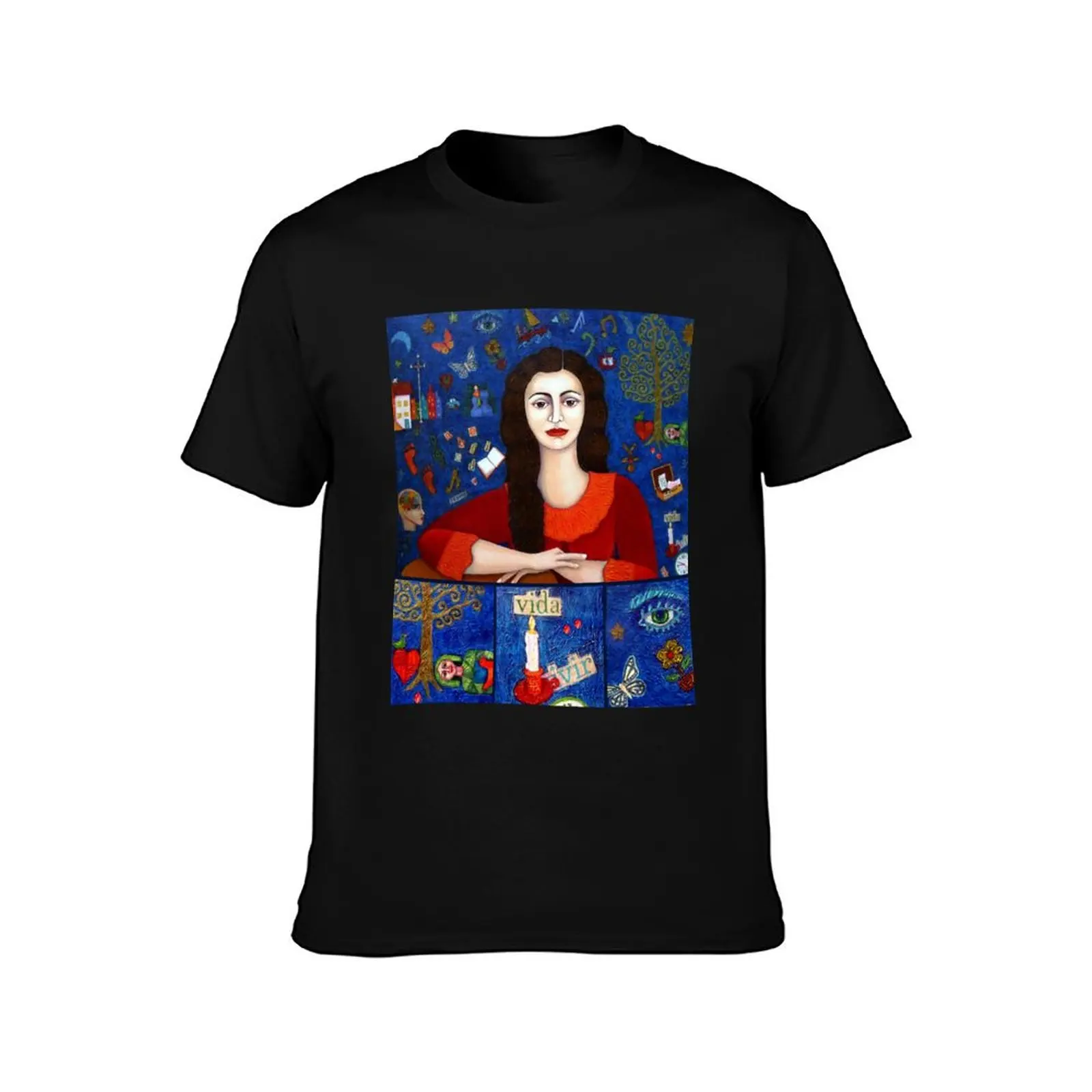 Thanks to Life collage T-Shirt Work Outdoor Short Sleeve Tee