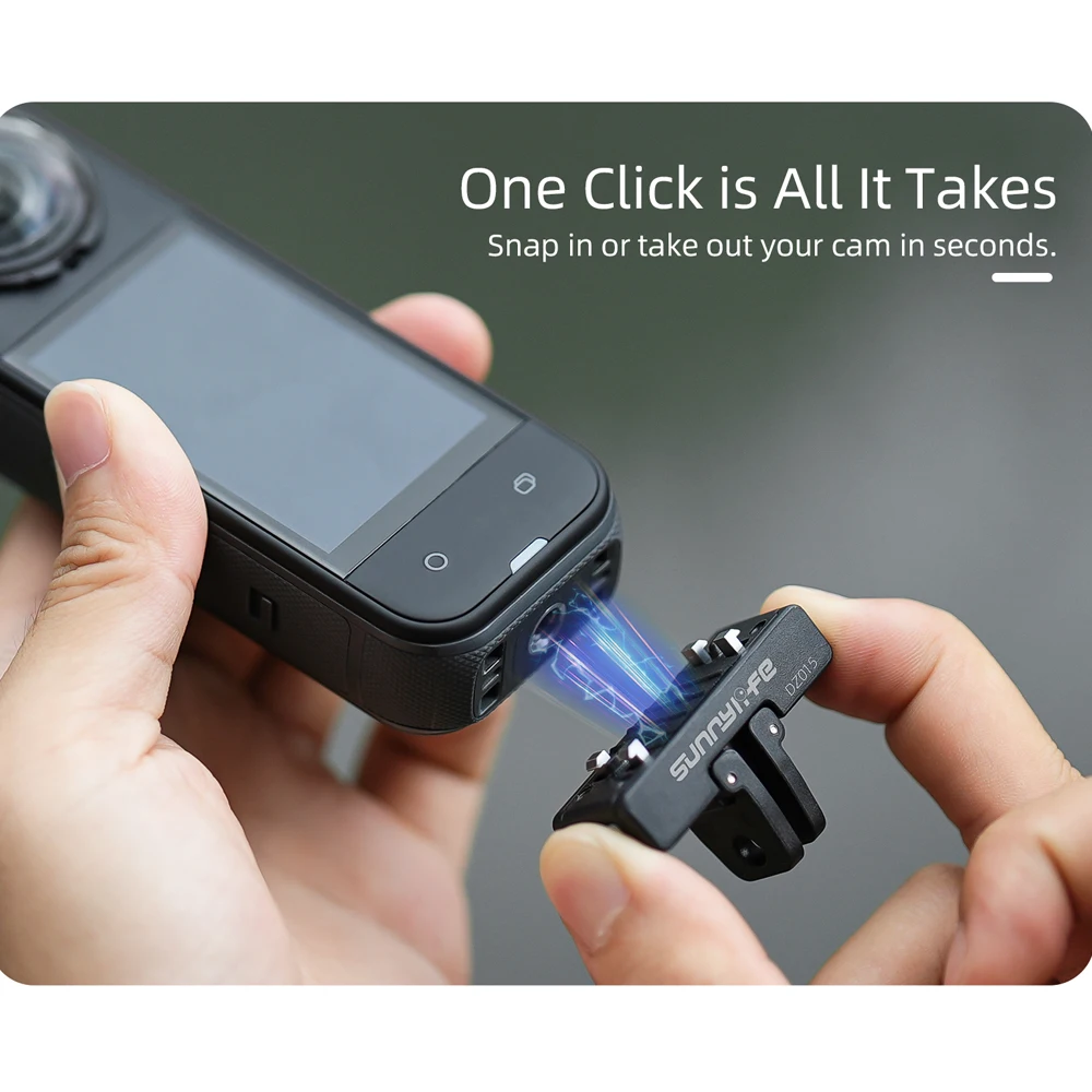 Sunnylife Magnetic Two Claw Adapter Action Camera For Insta360 X5/Ace/Ace Pro 2/Pro Magnetic Quick Release Adapter Mount Parts