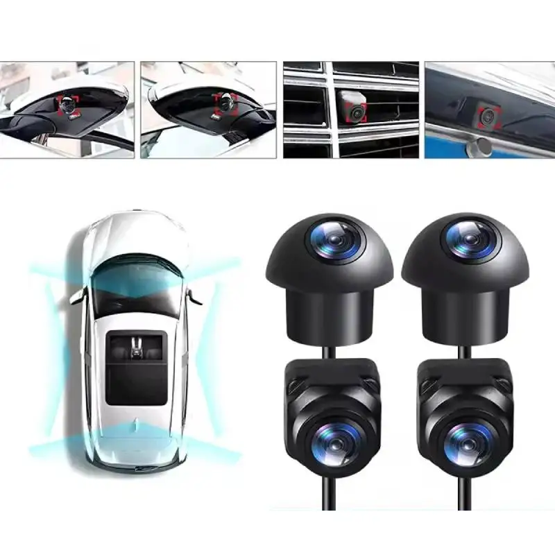 360-degree Panoramic Car Rear View Camera-night Vision Full Color AHD1080P Front +Rear +Left +Right Surround View Camera System