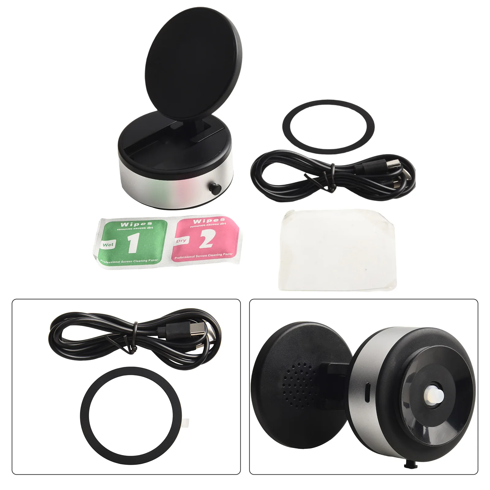 Car Phone Holder With Vacuum Base And 360 Degree Rotation For Seamless Transition Between Landscape And Portrait