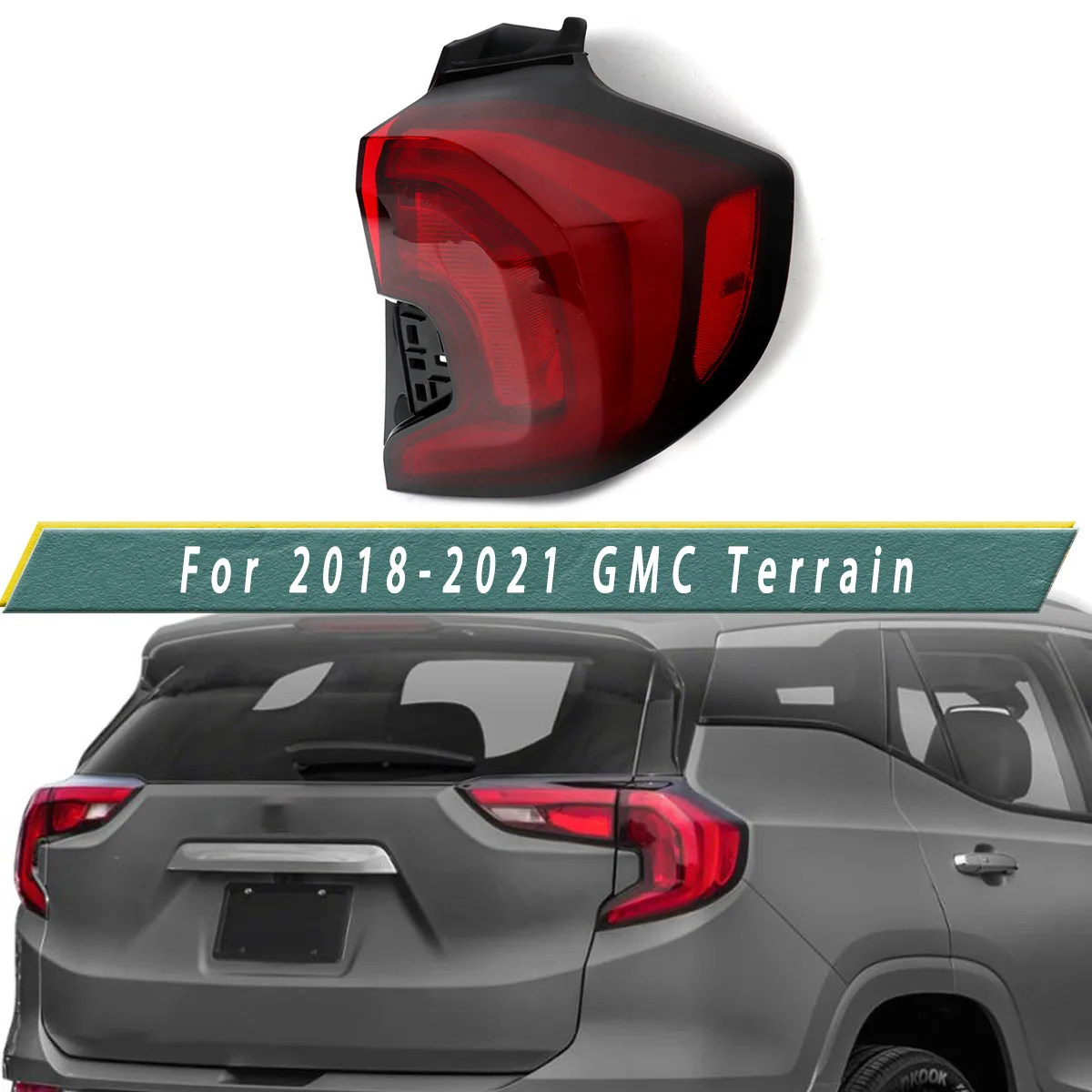 

Taillight Assembly Set for GMC Terrain 2018 2019 2020 2021 LED Tail Light Rear Lamps Brake Reverse Light Outer Rear LH&RH
