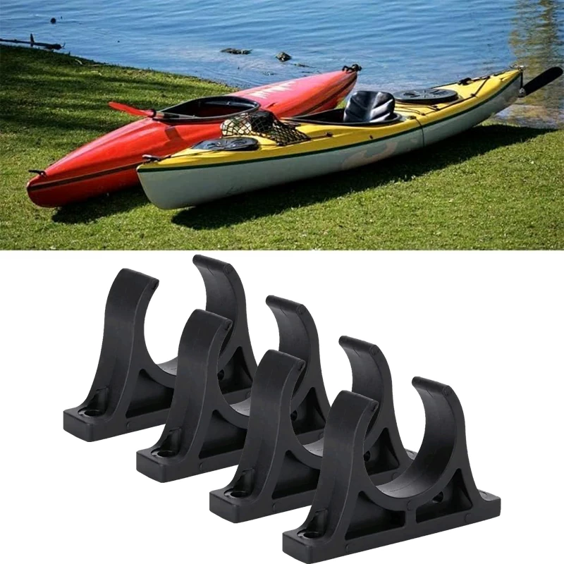 

4 Pcs Plastic Kayak Paddle Clips For Hold Paddle Save Effort For Kayaks Canoes Rowing Boats Great Accessory 7x 1.5 X 4.5cm