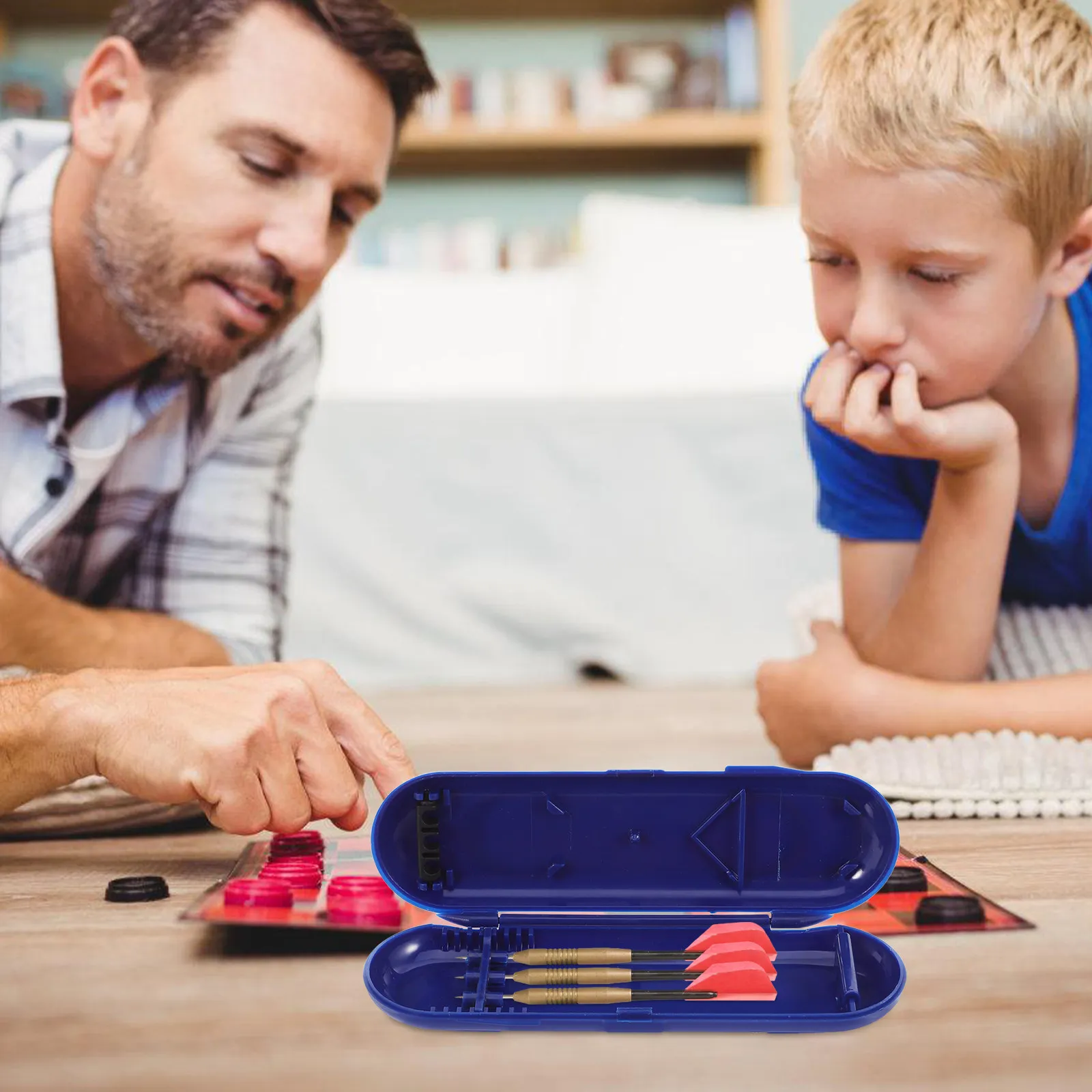 2Pcs Storage Box for Steel and Soft Tip Lightweight ABS Hard Case Waterproof Portable Organizer 3-Dart Capacity