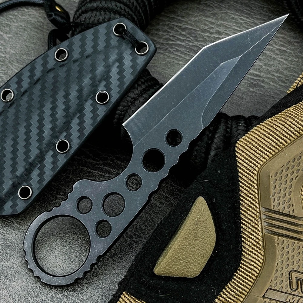 

Портативный складной нож для выживания 440C EDC для кемпинга, рыбалки, исследований джунглей и спасательных работ, с ножнами K