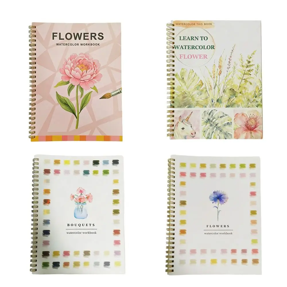 

Beginner-Friendly Watercolor Workbook DIY Art Learning Guide Watercolor Paint Set Watercolor Paint Book for Adults Teens