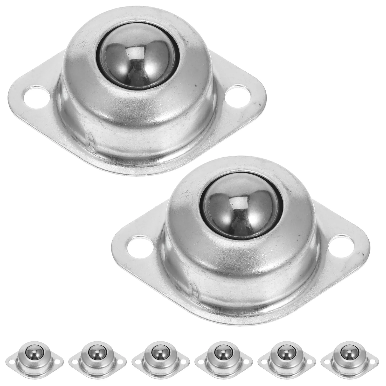 

8pcs Metal Casters Ball Caster Wheels Heavy Duty Rolling Bearings For Furniture Low Profile Universal Rotation Transfer Bearing