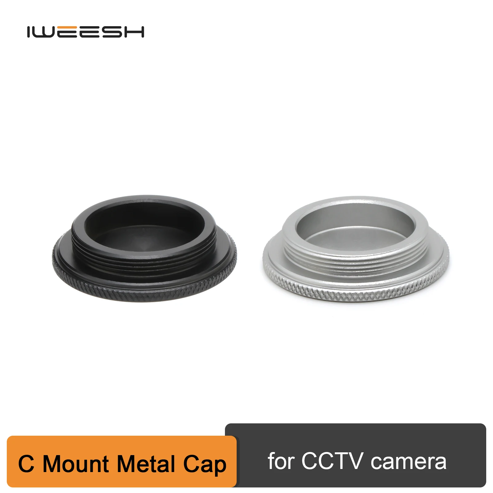 High Quality Aluminum Alloy Metal Dust Cover Caps For C mount CCTV Camera body Cap male thread