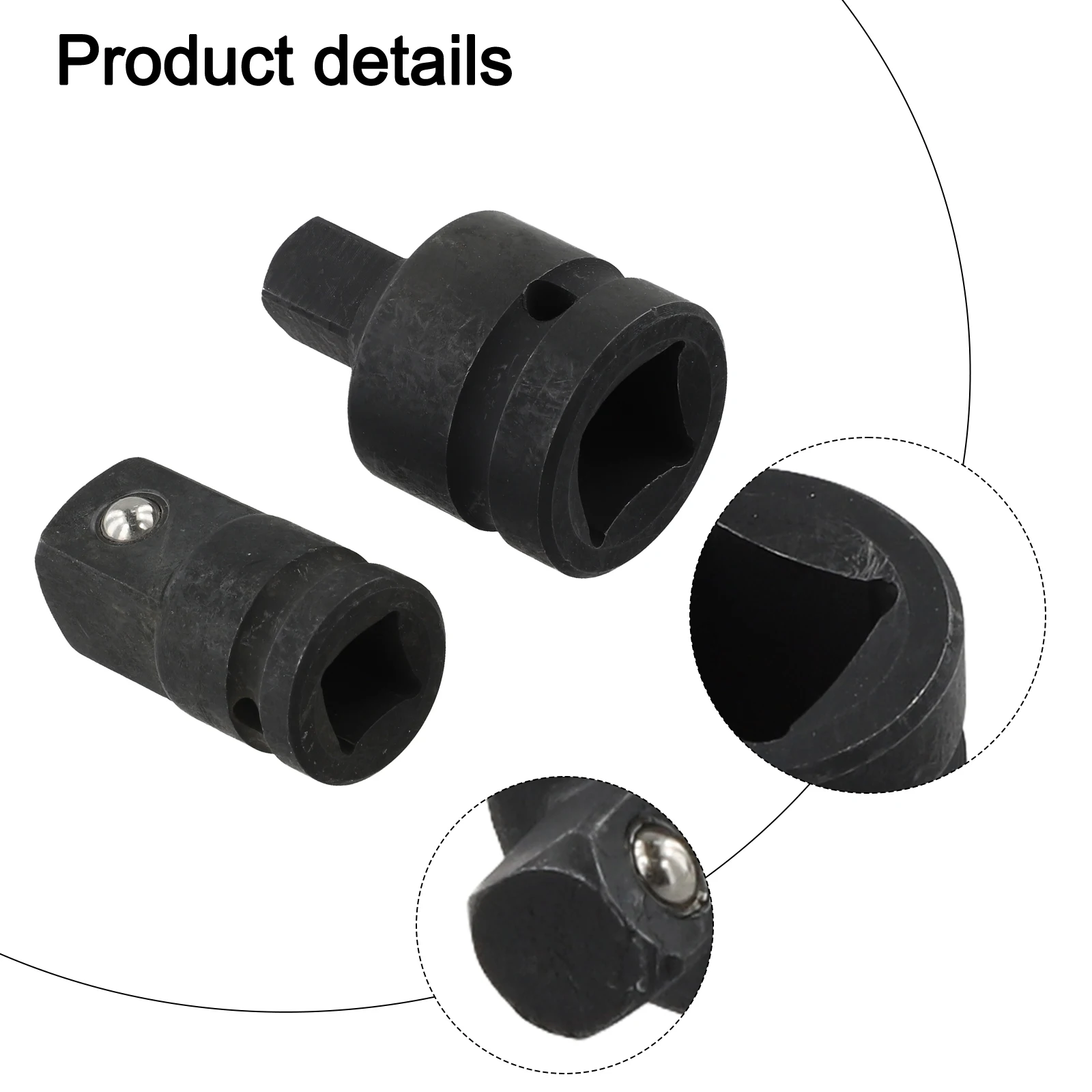 For Pneumatic Tools Air Tool Accessories Pneumatic Adaptor Garage Equipment Black Air Wrench Compatible For 1 2