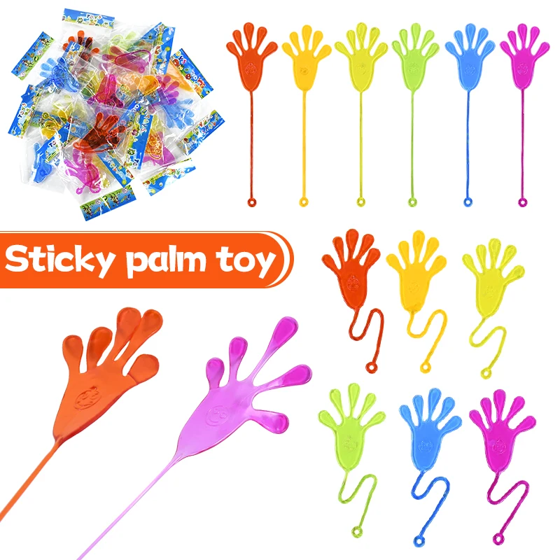 

10/20/50pcs Classic Sticky Hands Palm Elastically Climb Toys For Kids Birthday Party Favors Treats Guest Gifts School Incentive