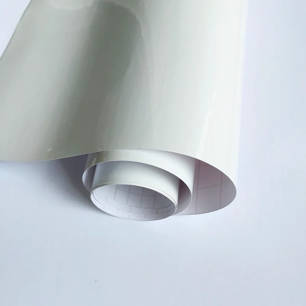 Car Wrapping Vinyl Film Arctic White PET Car Sticker Bubble Free Film DIY Decal Auto Accessories Exterior Interior Decoration