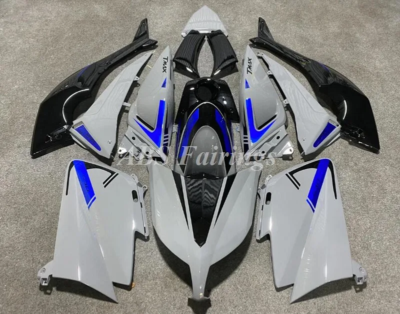 Injection Mold New ABS Whole Bike Fairings Kit Fit for YAMAHA Tmax 530 2012 2013 2014 12 13 14 Bodywork Set Custom Gray Blue