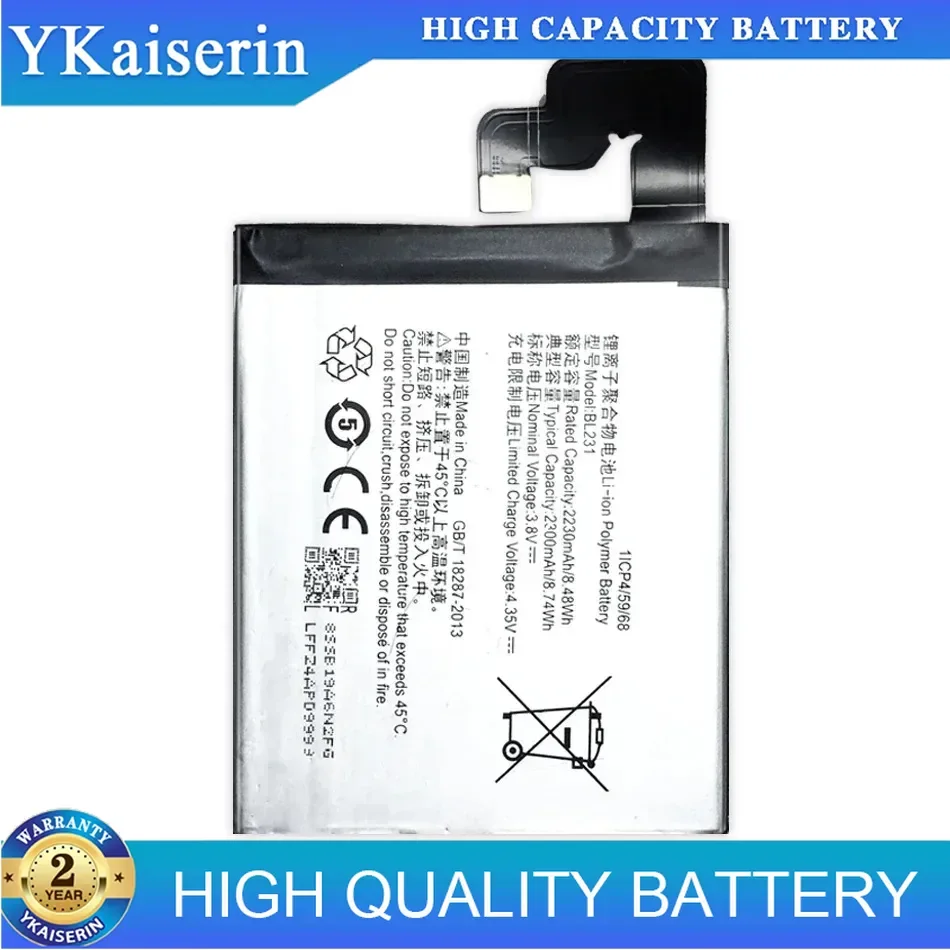 

Mobile Phone Battery Reliable Replacement BL231 For Lenovo Vibe X2 X2-TO X2-CU S90 S90U S90T Durable 2300mAh