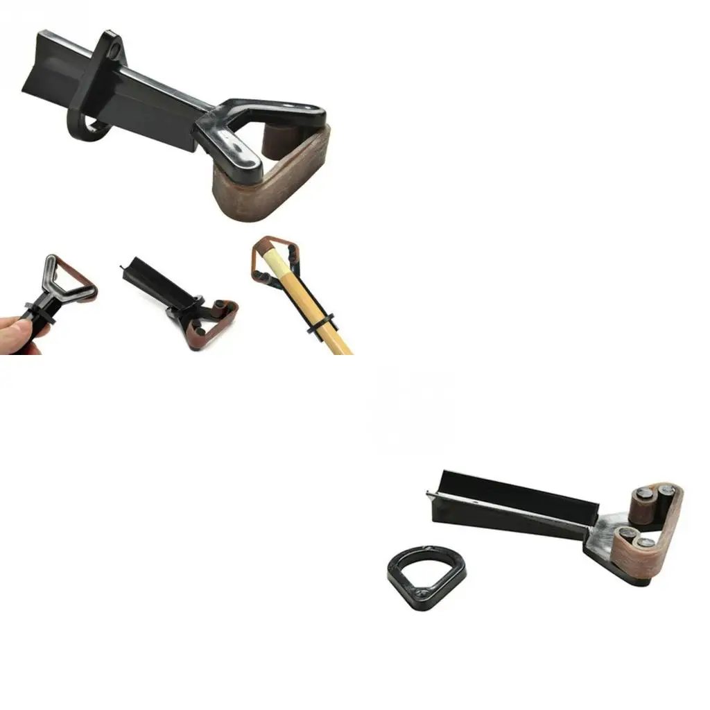 Q39E Billiard Cue Tip Clamp Plastic Y-shaped on Fastener Repair Tool with Strong Elastic Band Billiard Snooker Accessory
