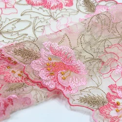 1/3 Yard Lace Screen Bottom Polyester Yarn Pressed Fabric DIY Flower Embroidery Lace Accessories Curtain Sofa Cushion Decoration