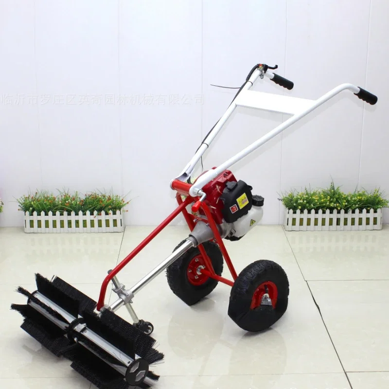 Small Household Snow Blower Hand Push Lawn Carding Machine Snow Plow Gardening Tools