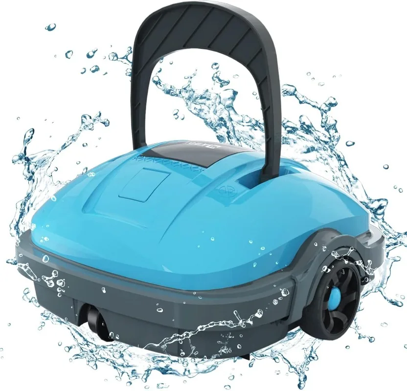 WYBOT Cordless Robotic Pool Cleaner, Automatic Pool Vacuum, Powerful Suction, Dual-Motor, Up to 525 Sq.Ft -Osprey200 (Blue)