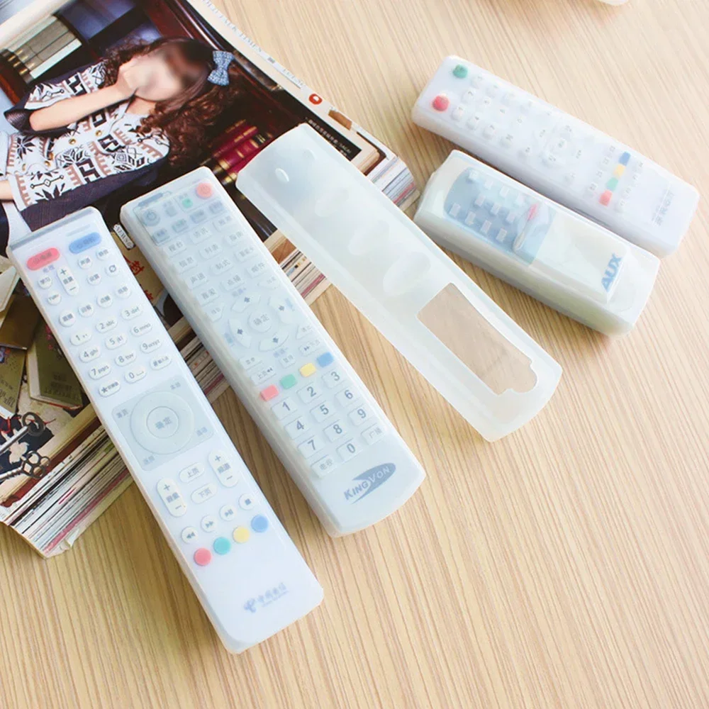 Transparent Dust Protect Protective Storage Bag Portable Air Condition Control Case TV Remote Control Remote Cover Silicone
