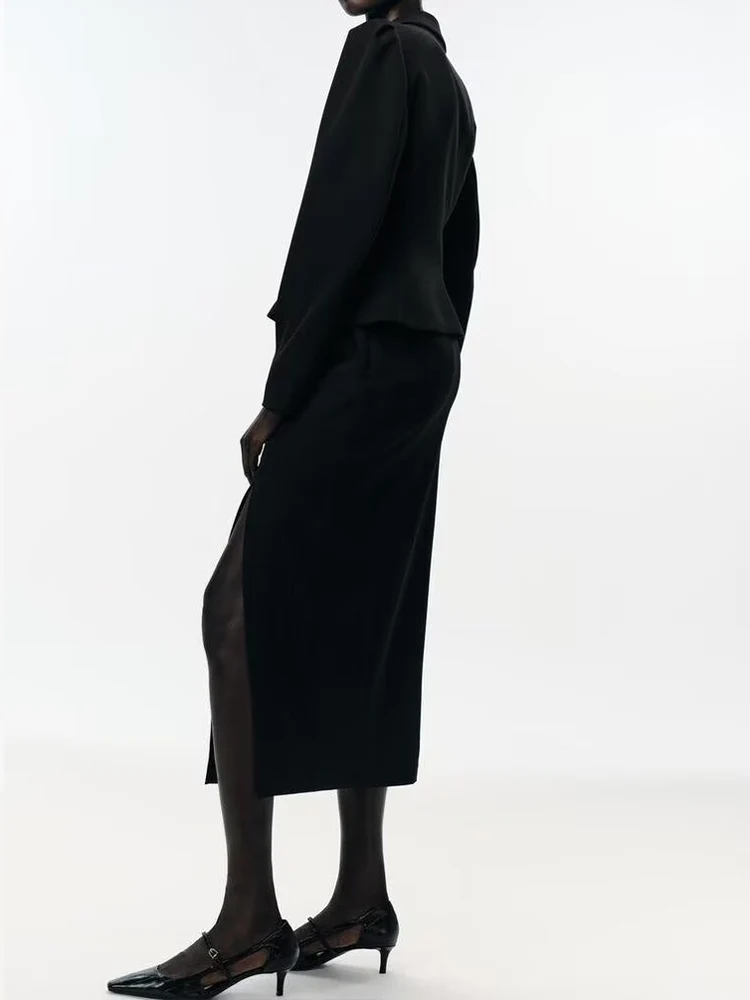 Europäischen und Amerikanischen stil herbst neue mode trend temperament frauen kleidung saum taille revers anzug jacke rock