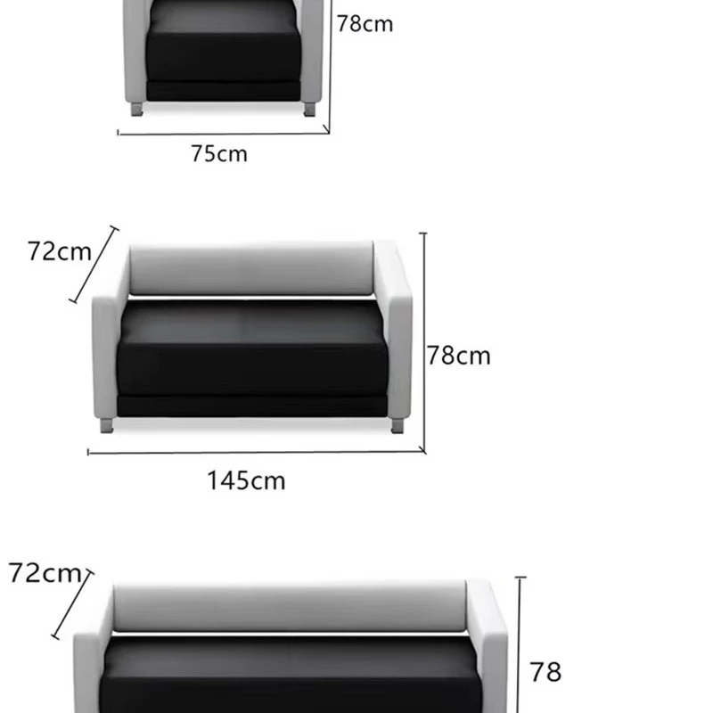 

Creative Sofa Set Large Office Furniture Lounge Reception Sofa Comfortable and Durable