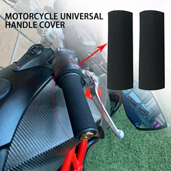2PCS Motorcycle Bicycle Slip-on Foam Anti Vibration Comfort Handlebar Grip Cover Handlebar Cover Grips Smooth Soft Rubber