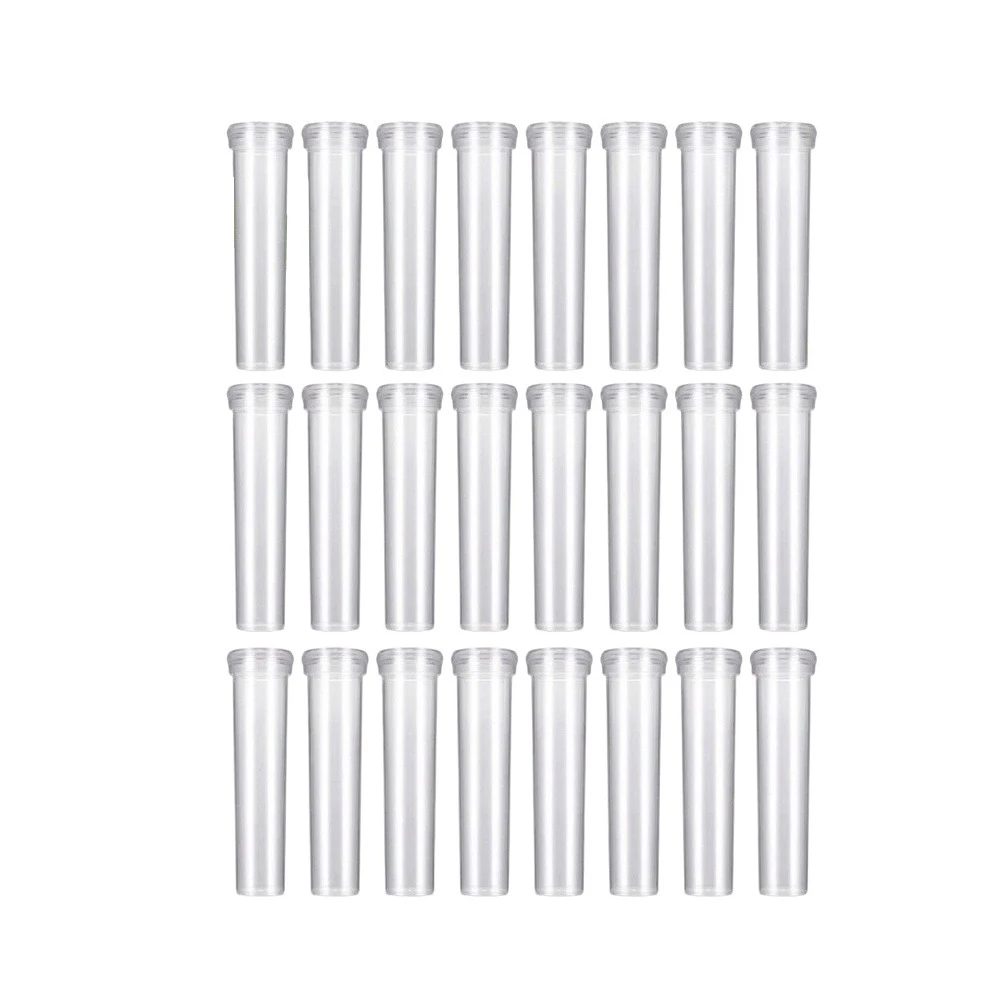 50 pcs or 100 pcs Transparent Plastic Flower Tubes with Cap for Water Holding Floral Design and Craft Projects