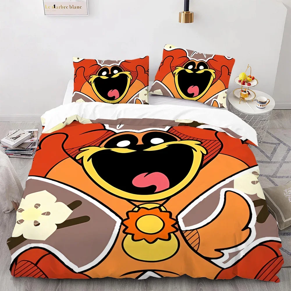 Anime Cartoon Comforter Bedding Sets S-Smiling Critters Horror Game CATNAP DOGDAY Duvet Cover For Bedroom King Size Bed Linen