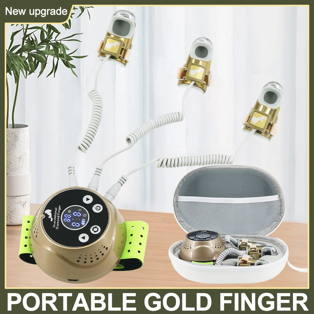 

Hot Sale Gravitational Finger Face Lifting Body Massager Microcurrent 2024 New Golden Finger EMS Massage Top Quality