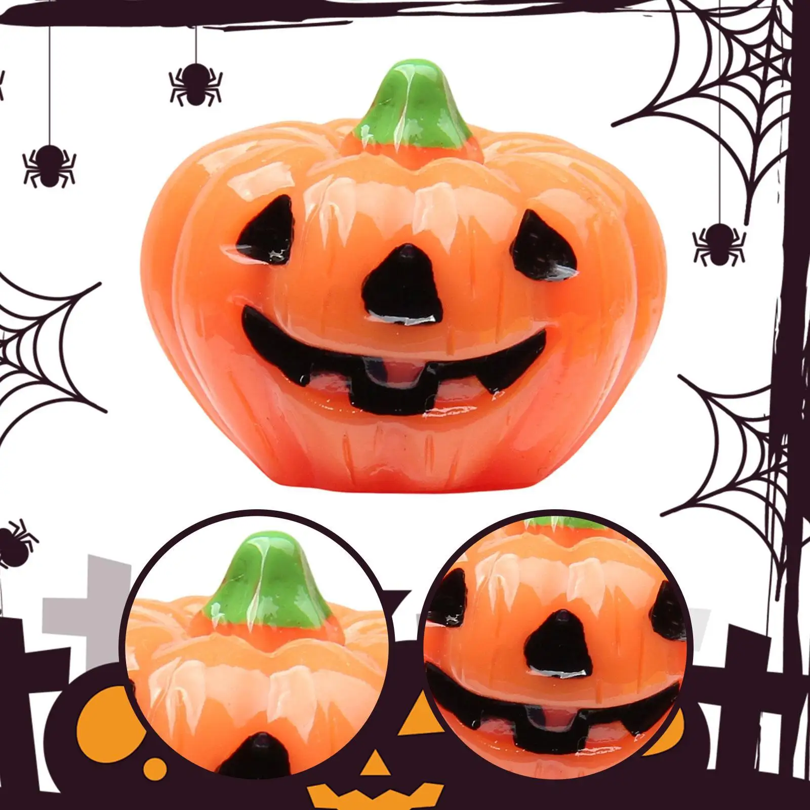 20Pcs Miniature Pumpkin Figurines Mini Resin Pumpkins Gift Adornments