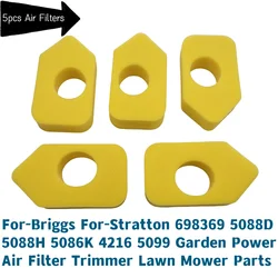 5PCS High Accuracy Air Filters For Briggs Stratton 698369 5088D 5088H 5086K 4216 5099 Garden PowerTrimmer Lawn Mower Parts