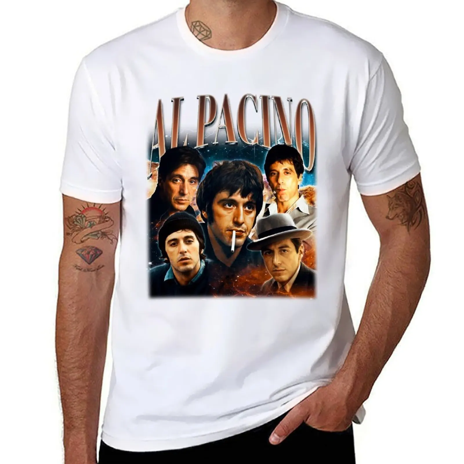 

AL PACINO Vintage 90s Style, Al Pacino Homage Rap Hip-hop, T-Shirt anime t shirts for man T-Shirt
