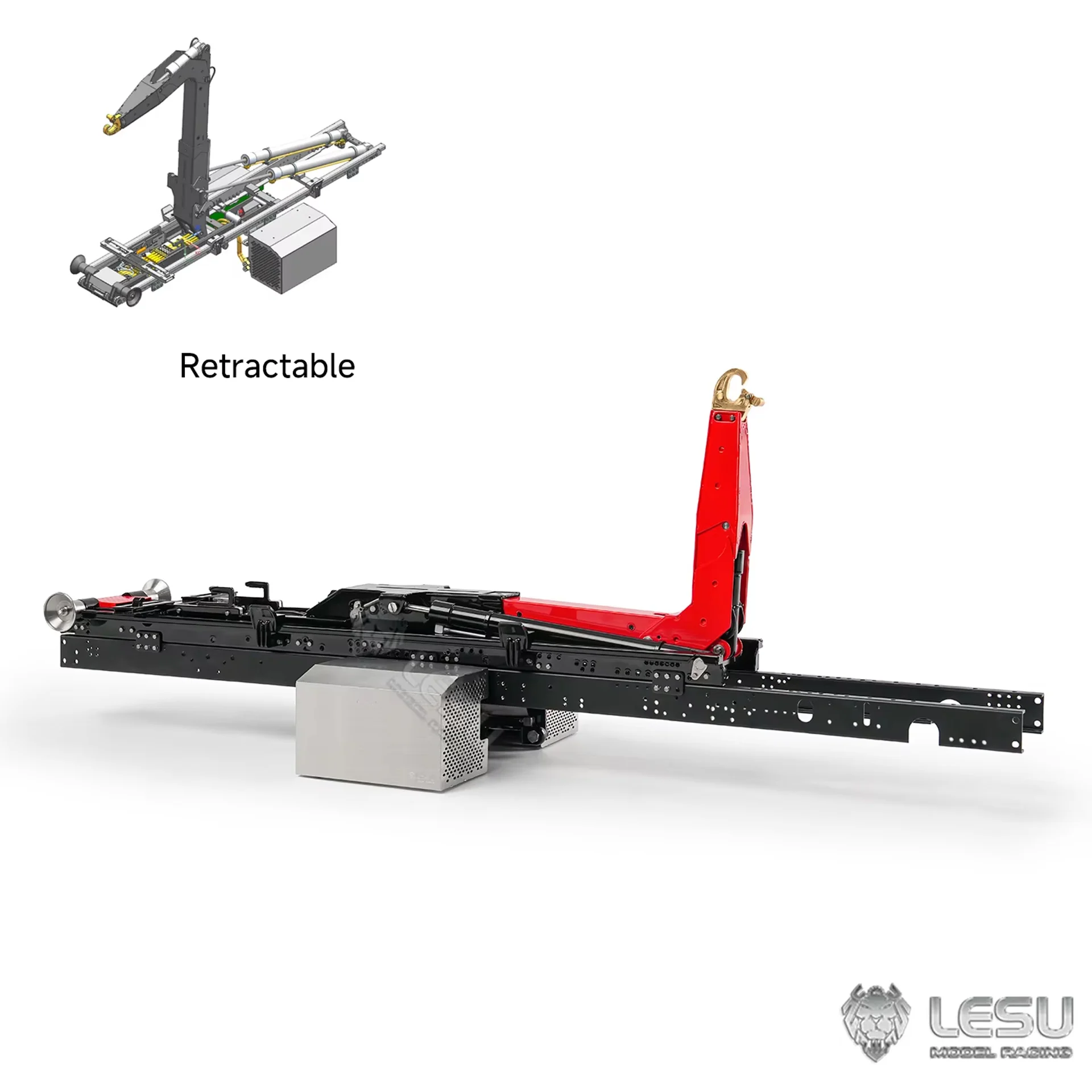 LESU 1/14 Roll-on/Roll-off Hydraulic Telescopic Complete Discharge Vehicle Kit (One Pump, Five Valves, 2.0 Version) LS-A0060