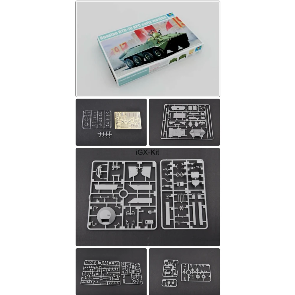 

Trumpeter 01590 Масштабная модель 1/35 Российский БТР-70 (БПТР-70) — Бронетранспортёр раннего образца, пластиковый сборный конструктор