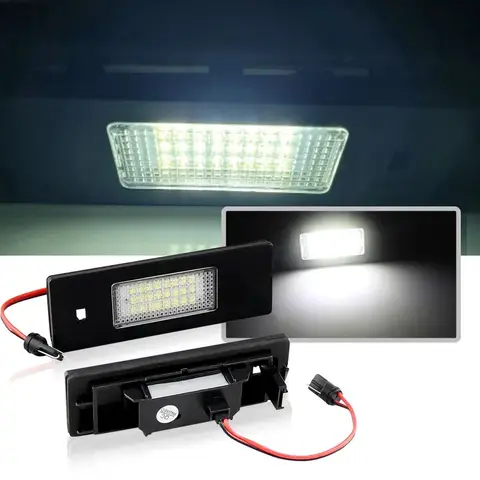 2PCS Canbus 오류 무료 LED 번호판 빛 BMW E81 E87 E63 E64 M6 E85 E86 Z4 F12 F13 F20 K48