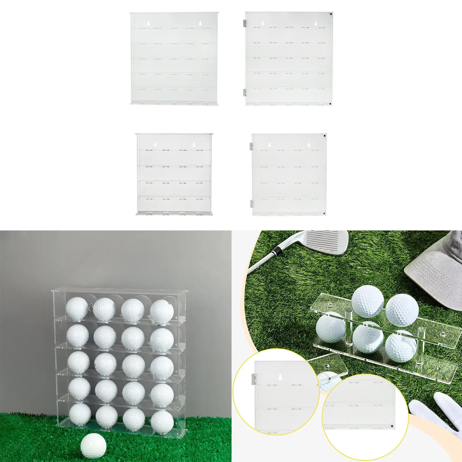 

Витрина для мяча для гольфа Прочная подставка для клюшки Органайзер Держатель для мяча для гольфа