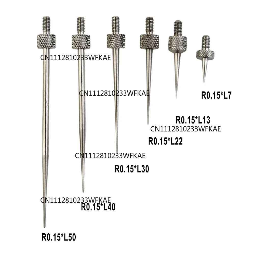 6PCS Dial Digital Test Indicator  M2.5 Thread Shank High Speed Steel Gauge Stylus Altimeter Probe For Measuring Tool Accessories