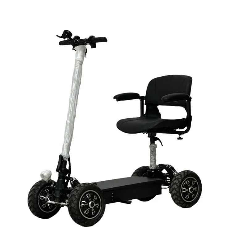 

Four-wheeled electric scooter, long battery life, elderly car, trailer, golf cart, single person shopping for food