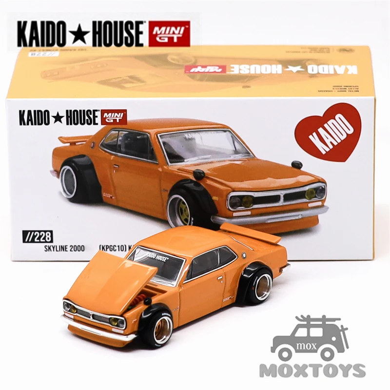 MINI GT 1:64 720S Skyline2000 R35 GT500 Lancia Impreza RX-7 GR86 Diecast Model Car
