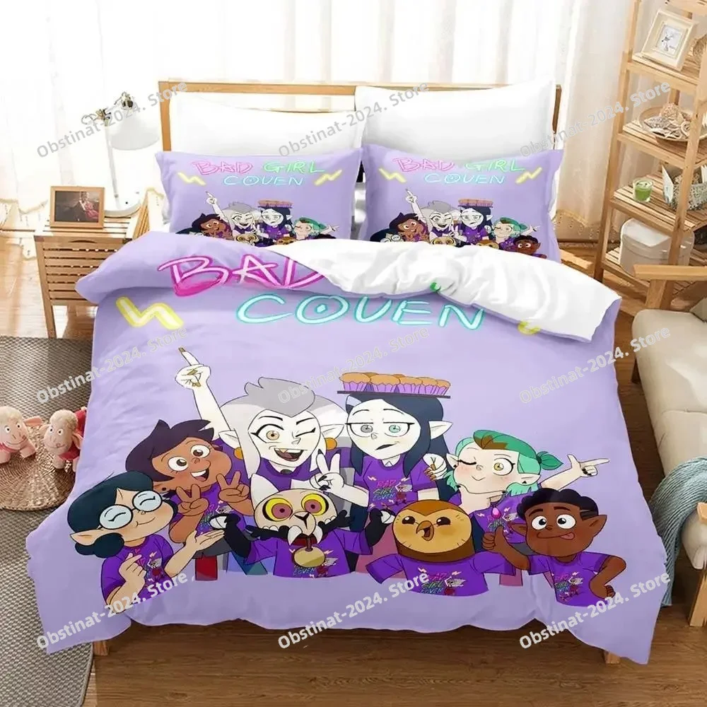 

New Bad Girl Coven Bedding Set Single Twin Full Queen King Size Bed Set Adult Kid Bedroom Duvet cover Sets Anime Bed Sheet Set