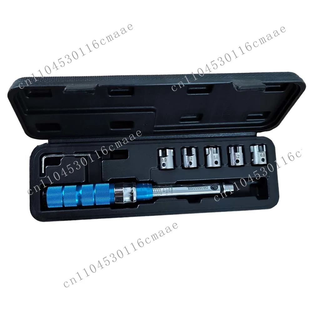 NEW  Mechanical Torque Wrench Motorcycle Spoke Wrench Aluminum And Steel Construction Interchangeable Heads For Dirt Bike