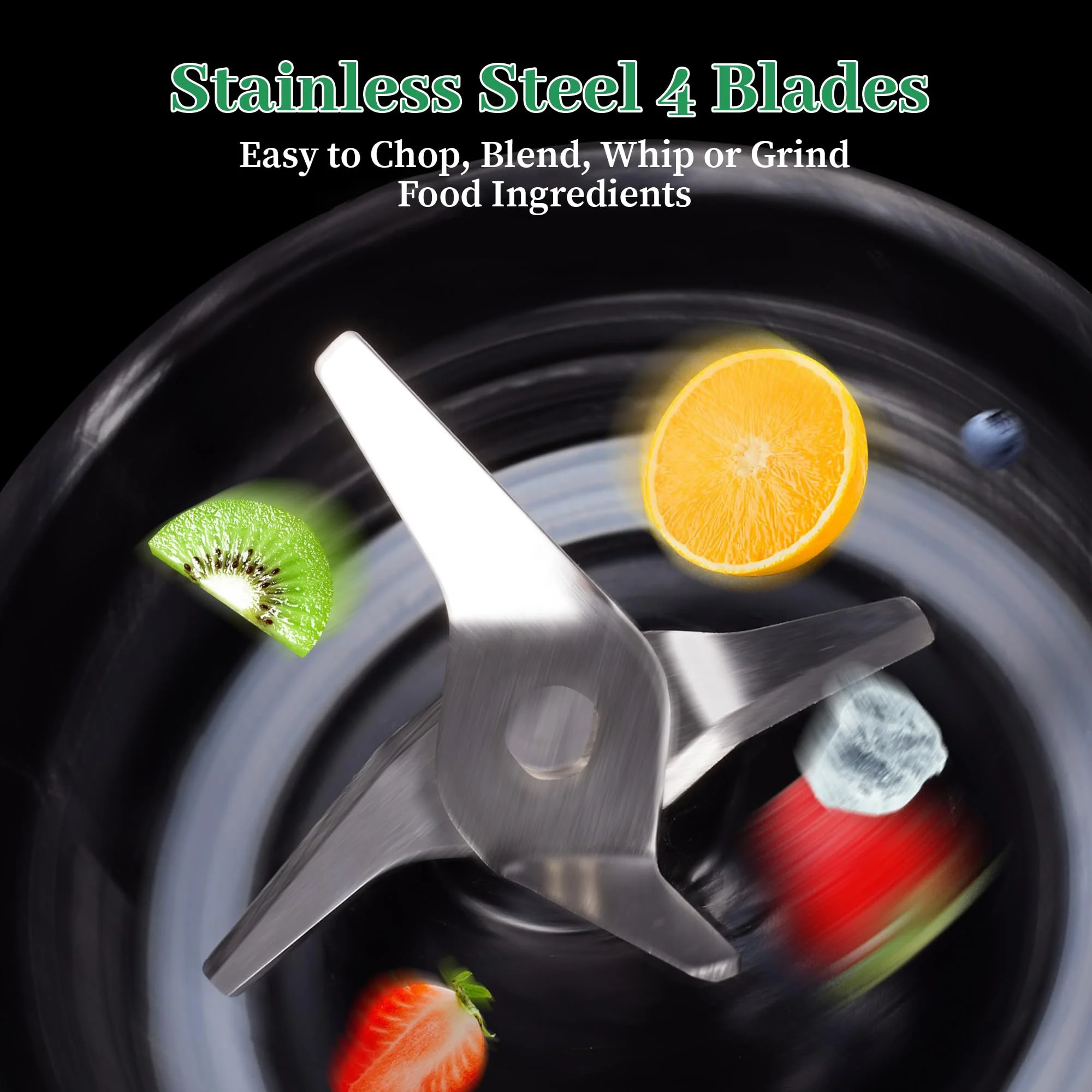 Multifunctional 1.8L Juice Blender Smoothie Mixer 4 in 1 Food Mixer with Electric Meat Chopper Grinder