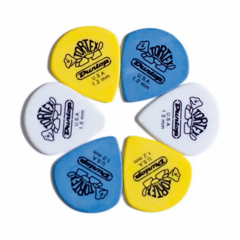 12PCS Dunlop Guitar Picks Electric Guitar Parts Picks Accessories 6 Kinds Thickness Picks