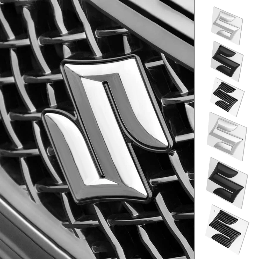 شعار السيارة الخلفي الجذع شارة الجبهة شواء شعار ملصقات لسوزوكي جراند فيتارا إغنيس ألتو بالينو سويفت جيمي الظباء اكسسوارات