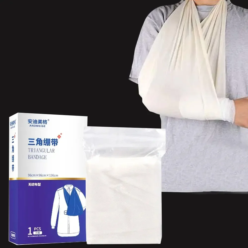 10pcs Medical First Aid Fracture Fixation for Adult Children Hand Bandage Triangular Bandage Gauze Outdoor Survival Bandage