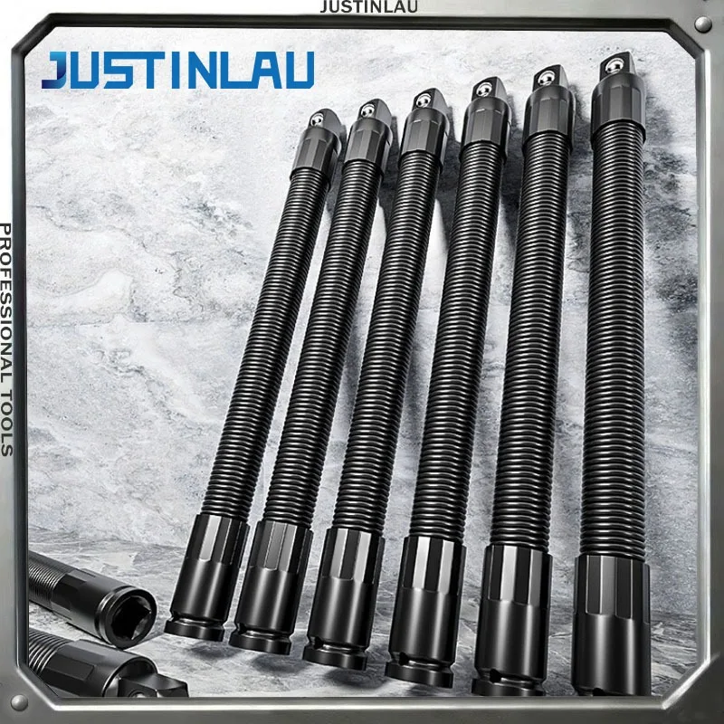 JUSTINLAU 1/2 Hex Shank Flexible Drill Bit Set Bendable Screwdriver Bit Holder Extender for Power Drill Impact Driver Hand Tools
