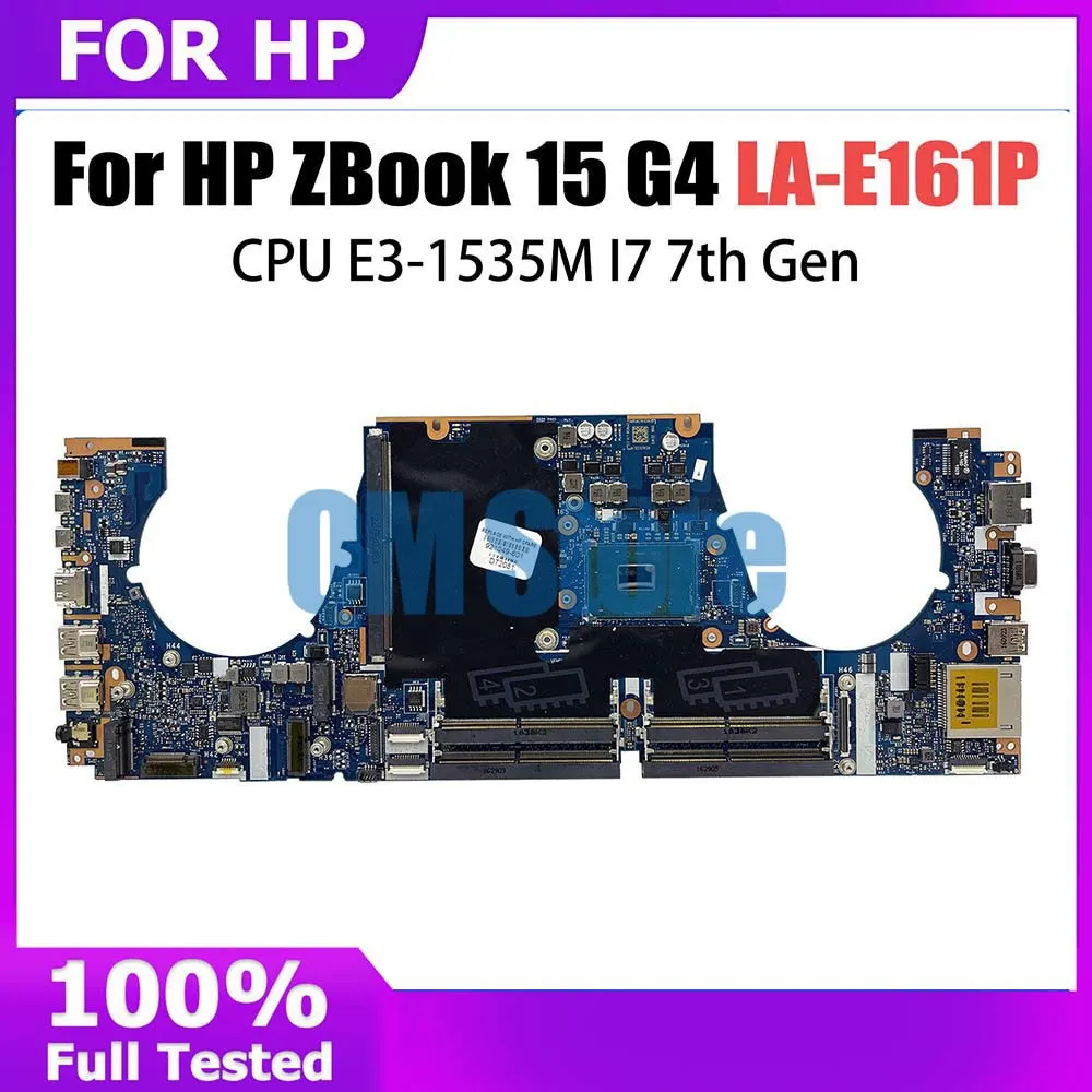 

Mainboard For HP ZBOOK 15 G4 Laptop Motherboard LA-E161P With E3-1535M I7 CPU 921049-001 921048-601 921047-601