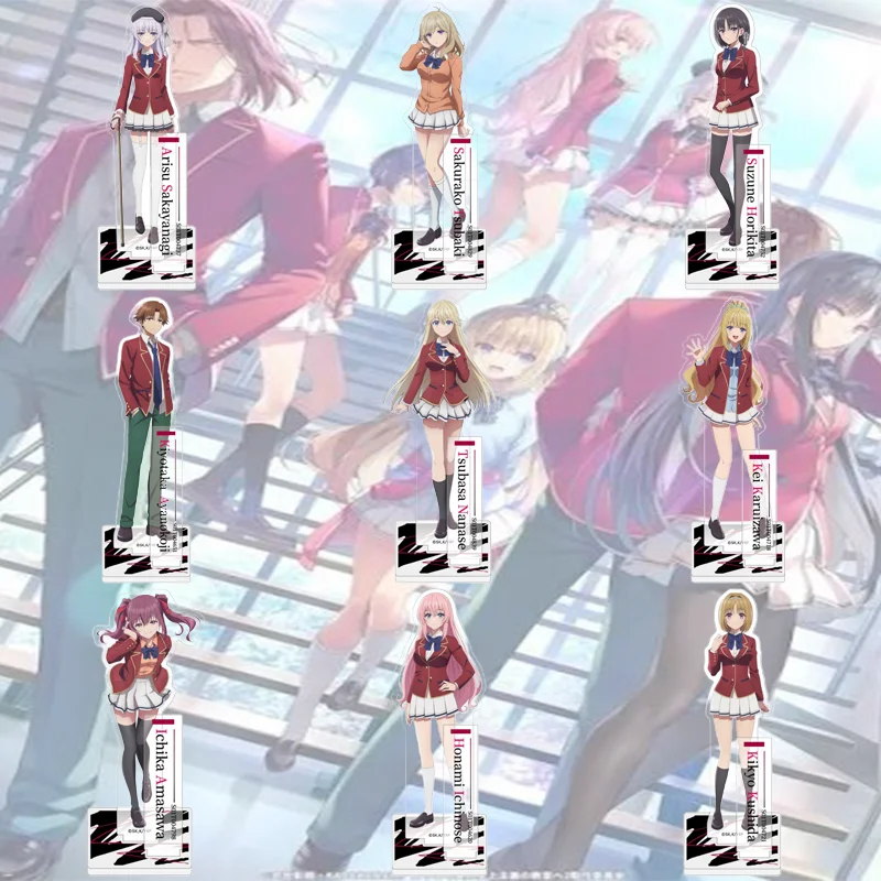 Classroom of the Elite 15CM Kiyotaka Ayanokōji Suzune Horikita Limited Style Anime Acrylic Stand Figure Bedroom Keychain