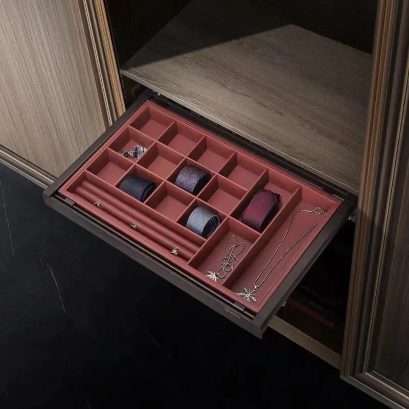 Retractable wardrobe, treasure box, jewelry classification, plaid drawing, cloakroom storage, Dobaoke drawer accessories